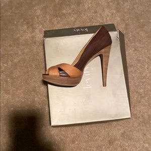 2 Tone Open Toe heels